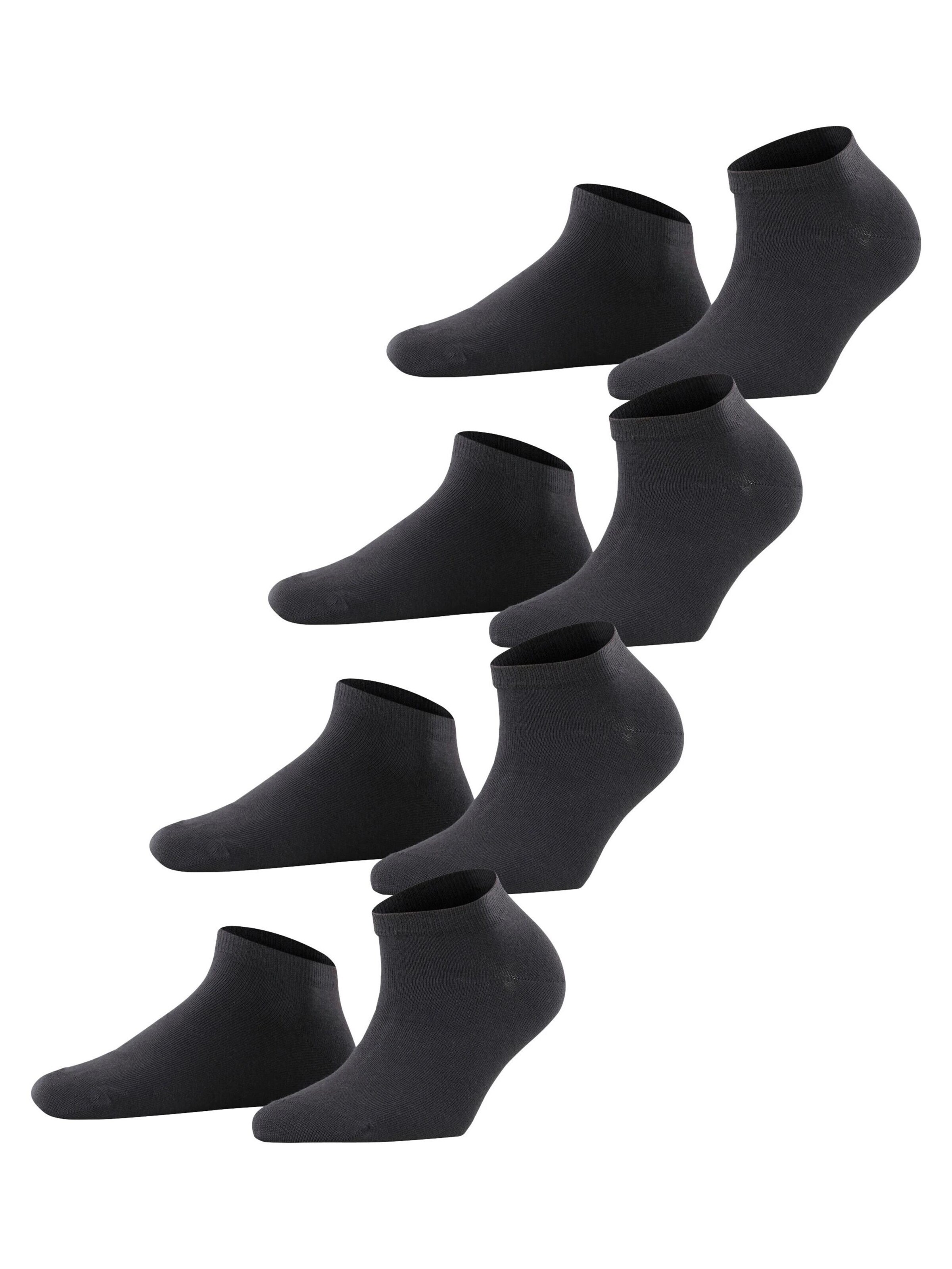 ESPRIT Socken 'Solid 4-Pack'‌‌‌‌‌‌‌‌‌‌ in Schwarz: Vorderseite