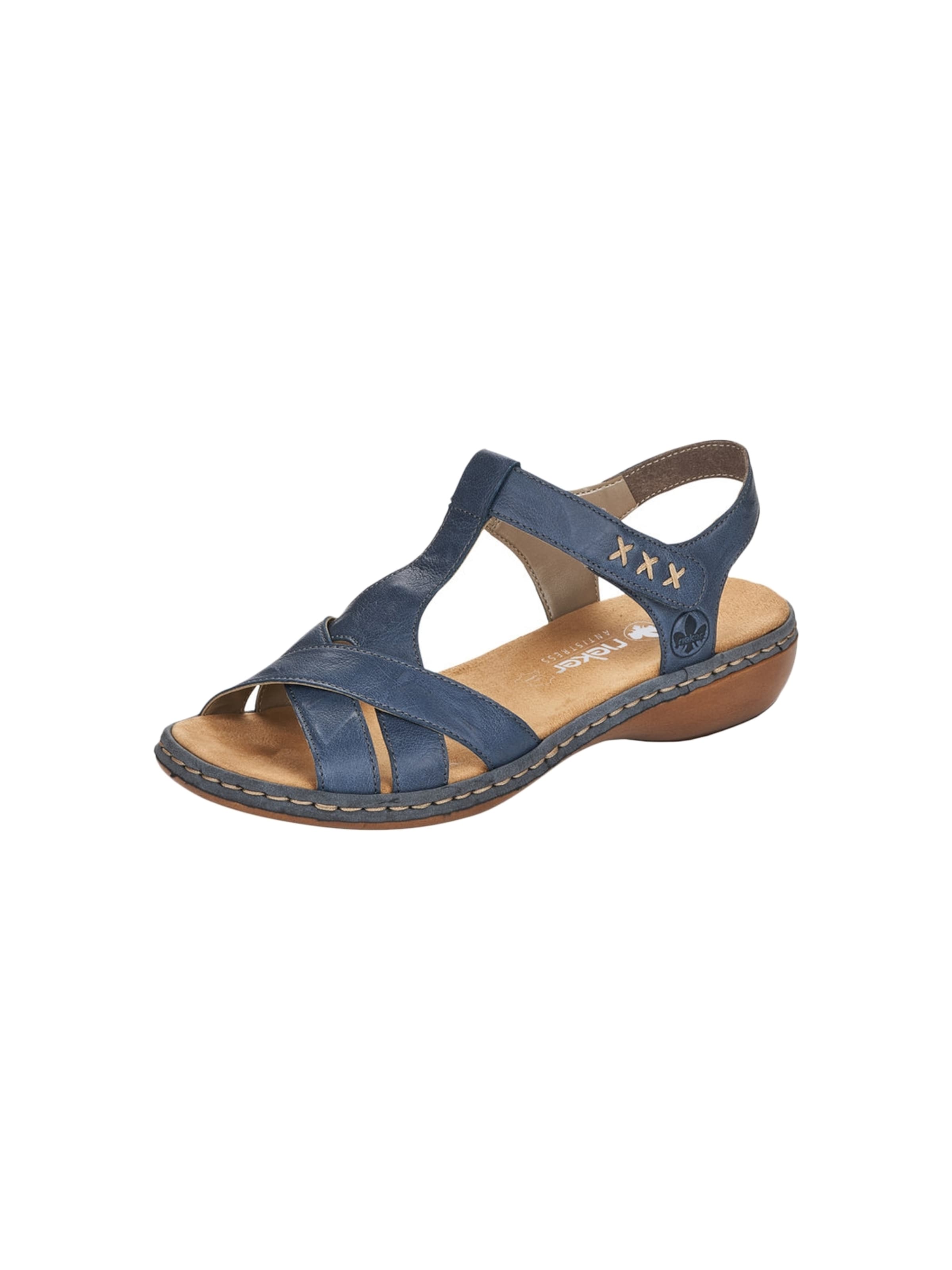 Rieker Sandaal in Blauw: voorkant