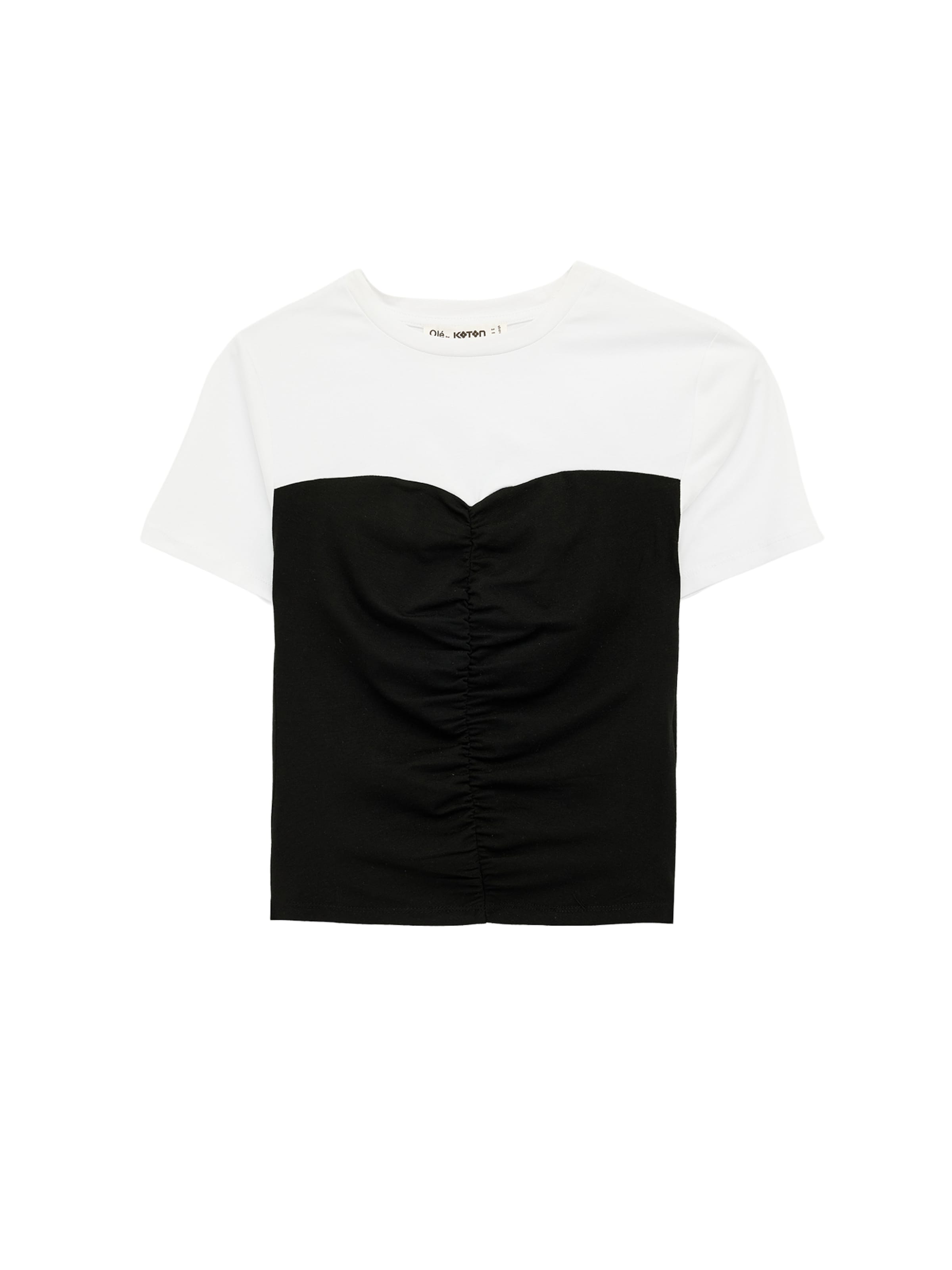Koton Shirt in L in schwarz / weiß, Produktansicht