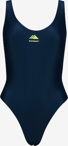 Maillot de bain Superdry en bleu : devant