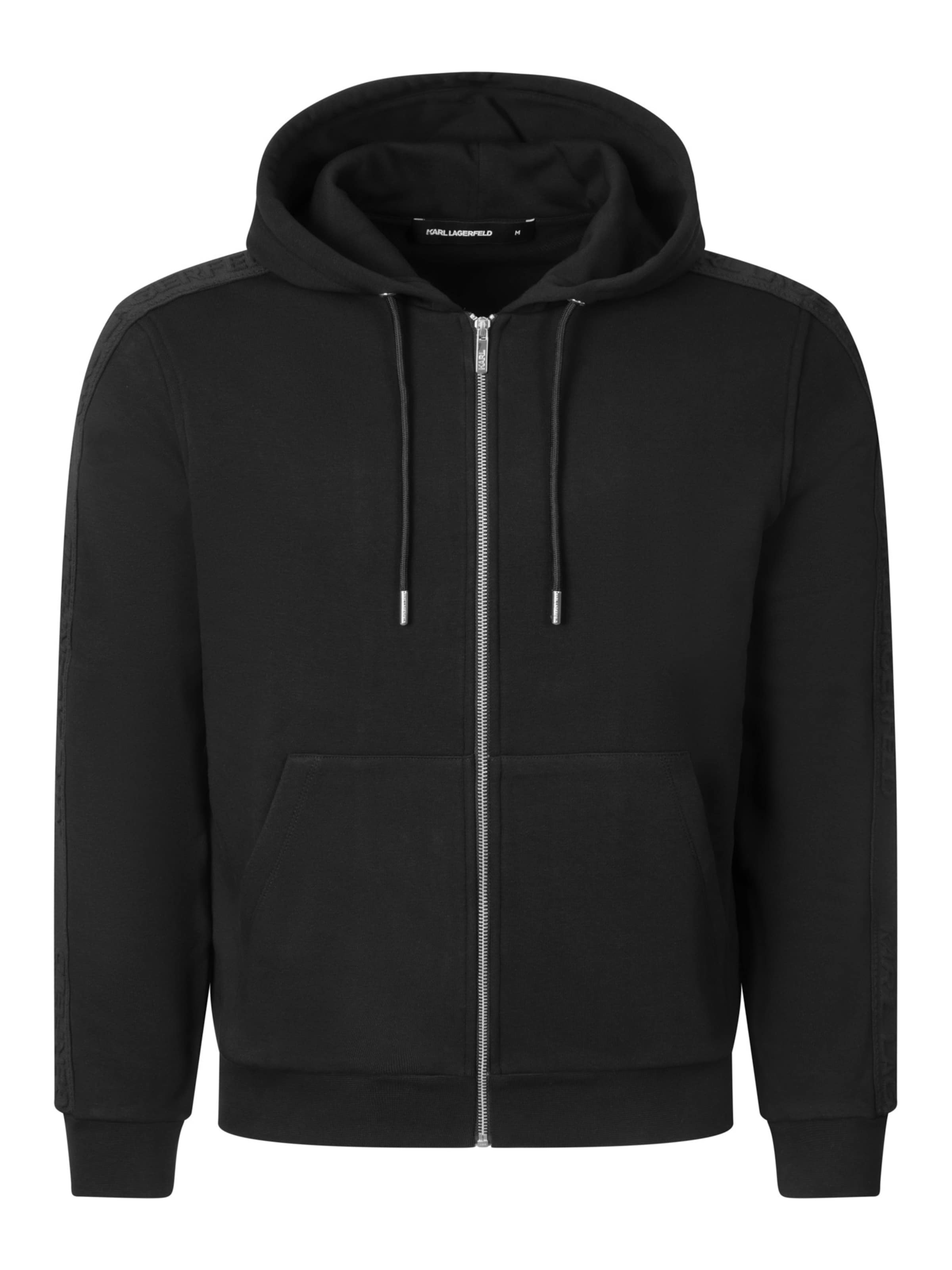 Karl Lagerfeld Sweatjacke in S in schwarz, Produktansicht