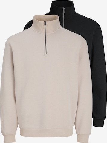 JACK & JONES Sweatshirt 'Bradley' in Beige: front