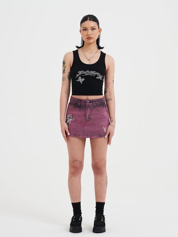 Jupe Ed Hardy en violet