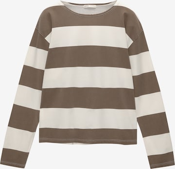 T-shirt Pull&Bear en beige : devant