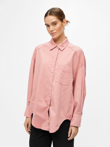 Camicia da donna 'Carmen' di OBJECT in rosa: frontale