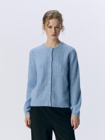 OBJECT Gebreid vest in Blauw: voorkant