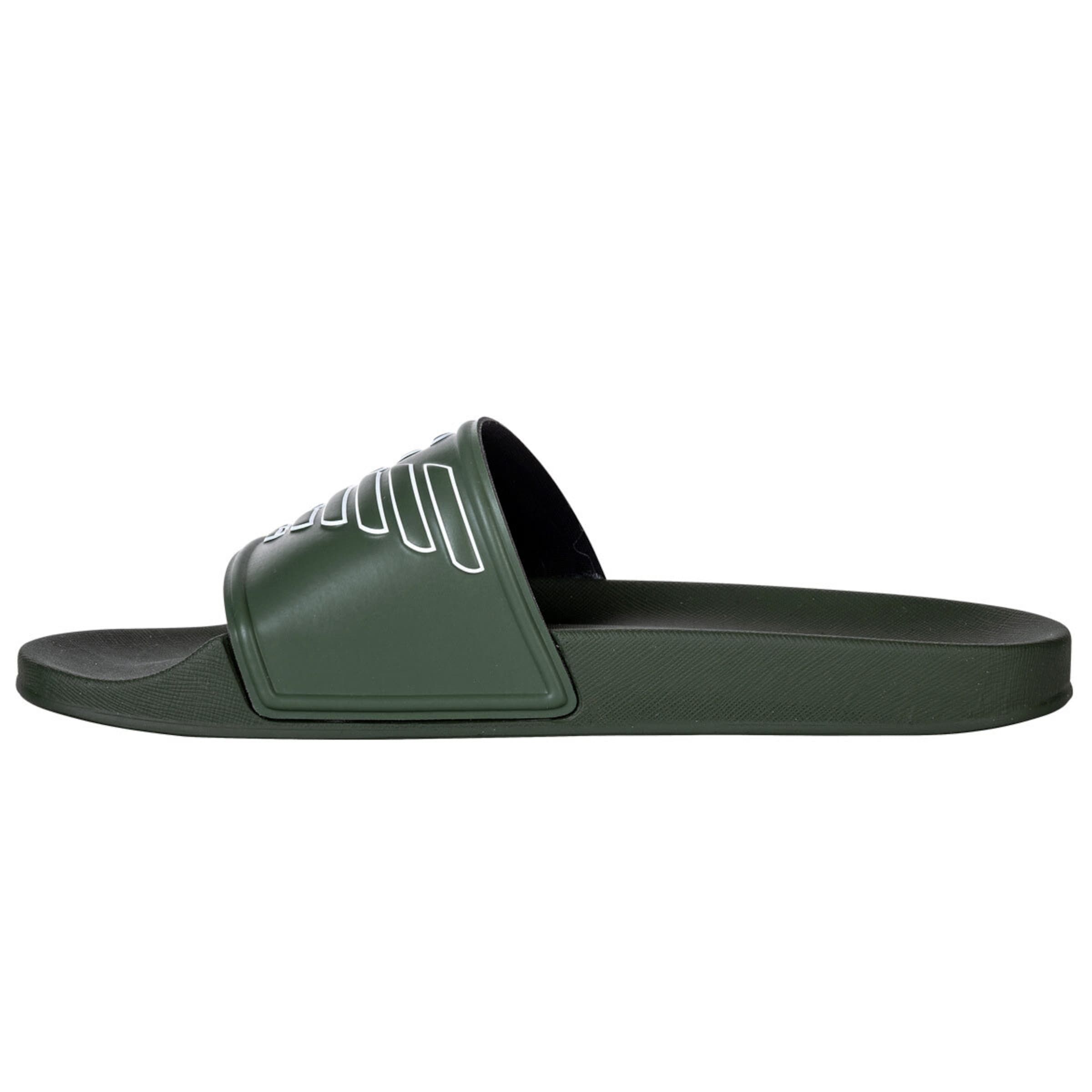 Emporio Armani Beach & swim shoe in Green: front