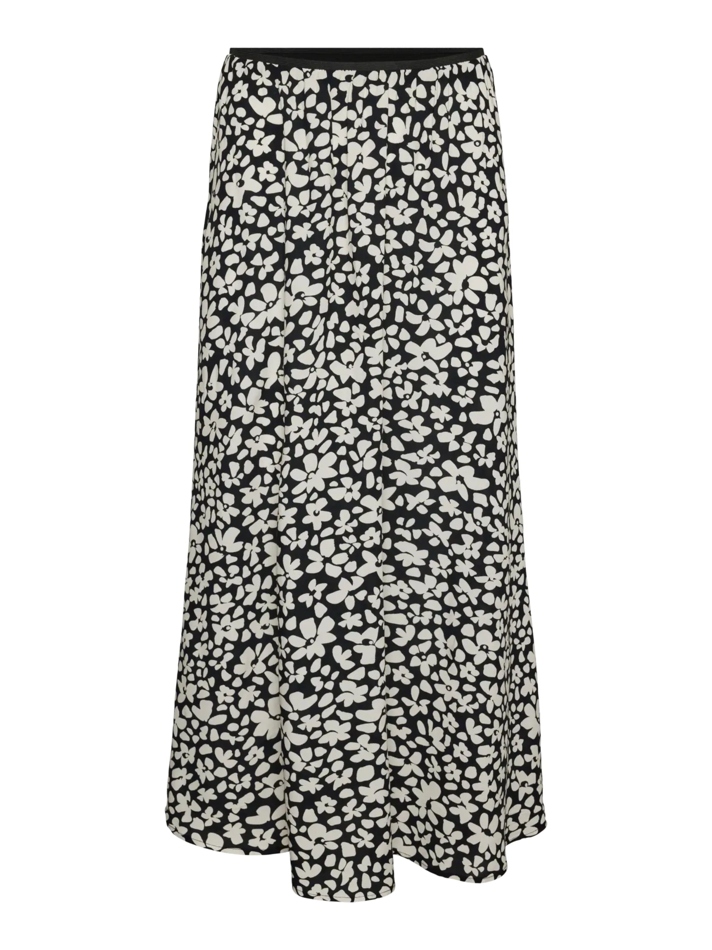 VERO MODA Rok 'VMALBA ANKLE SKIRT WVN NOOS' in Zwart: voorkant