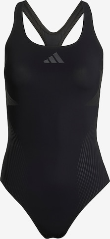 ADIDAS PERFORMANCEBustier Sportski kupaći kostim 'Lanelux' - crna boja: prednji dio