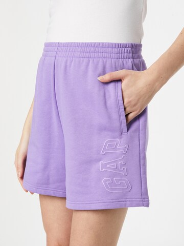 GAP Regular Trousers in Purple
