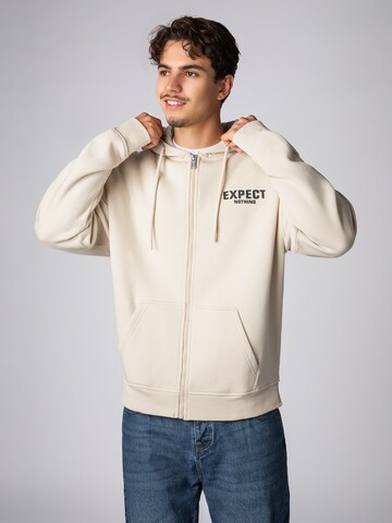 Sublevel Zip-Up Hoodie in Beige
