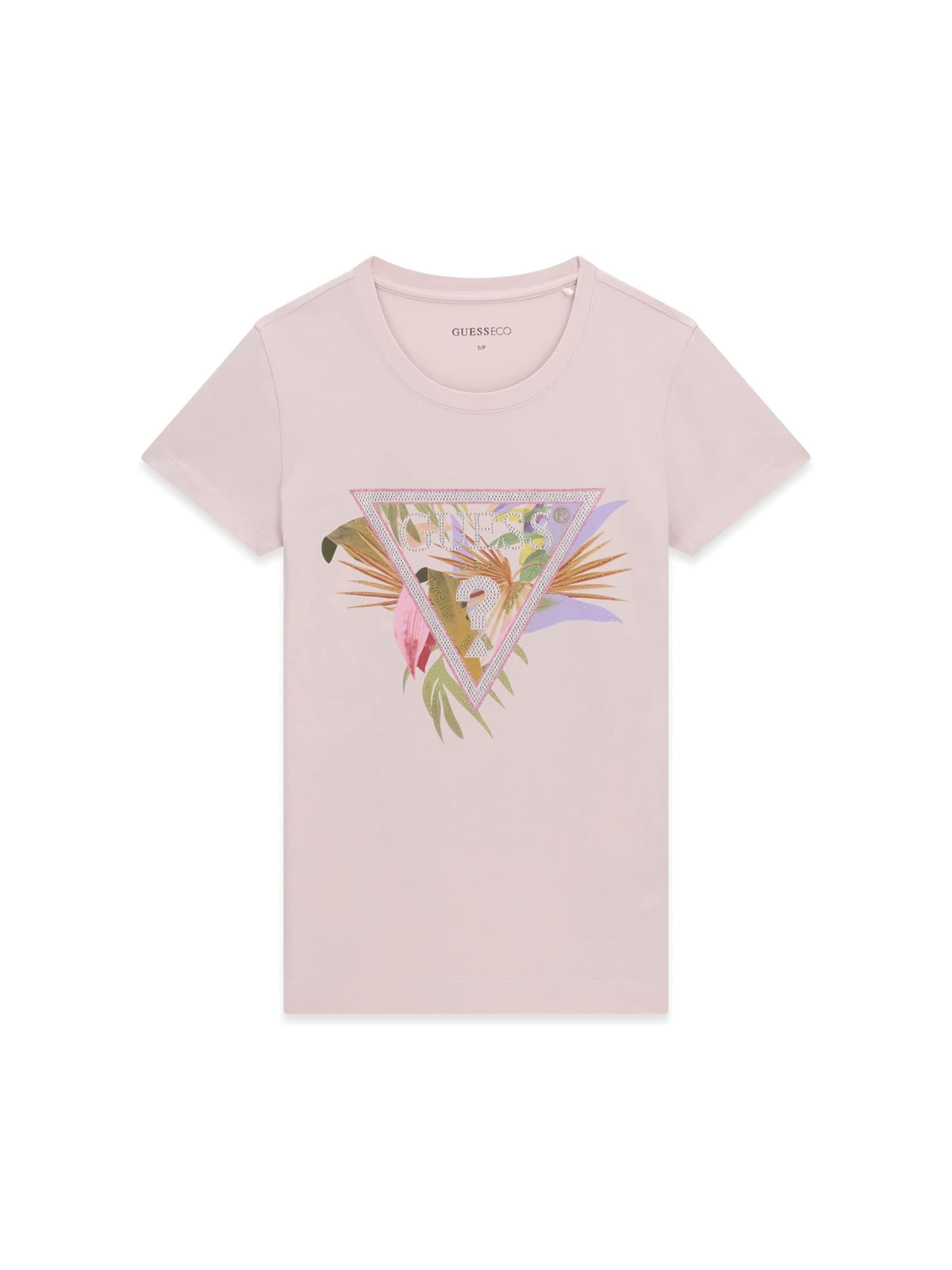 GUESS T-Shirt in Lila: Vorderseite