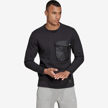ADIDAS PERFORMANCE Αθλητική μπλούζα φούτερ σε μαύρο