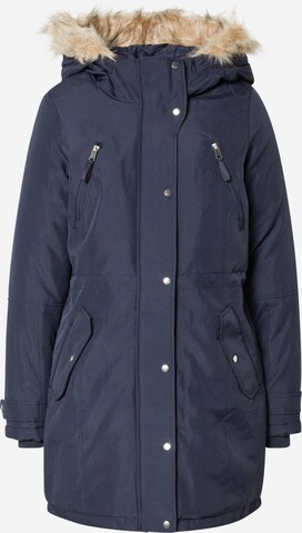 VERO MODA Winterparka 'TRACK' in Blauw: voorkant