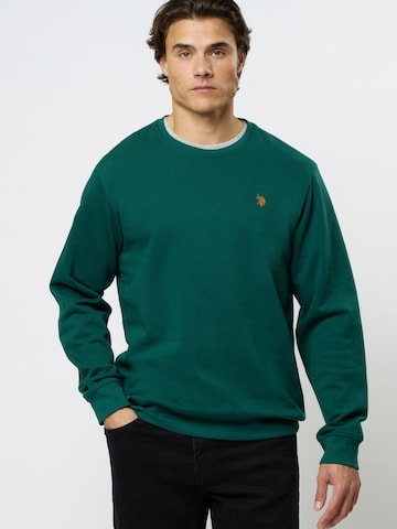 Pull-over 'Tais' U.S. POLO ASSN. en vert : devant