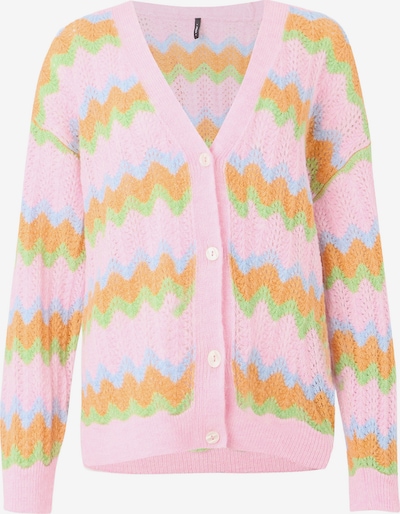 ONLY Kardigan 'ONLLUNA' u svijetloplava / svijetlozelena / mandarina / roza, Pregled proizvoda