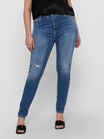 ONLY Carmakoma Skinny Jeans 'Laola' in Blauw: voorkant