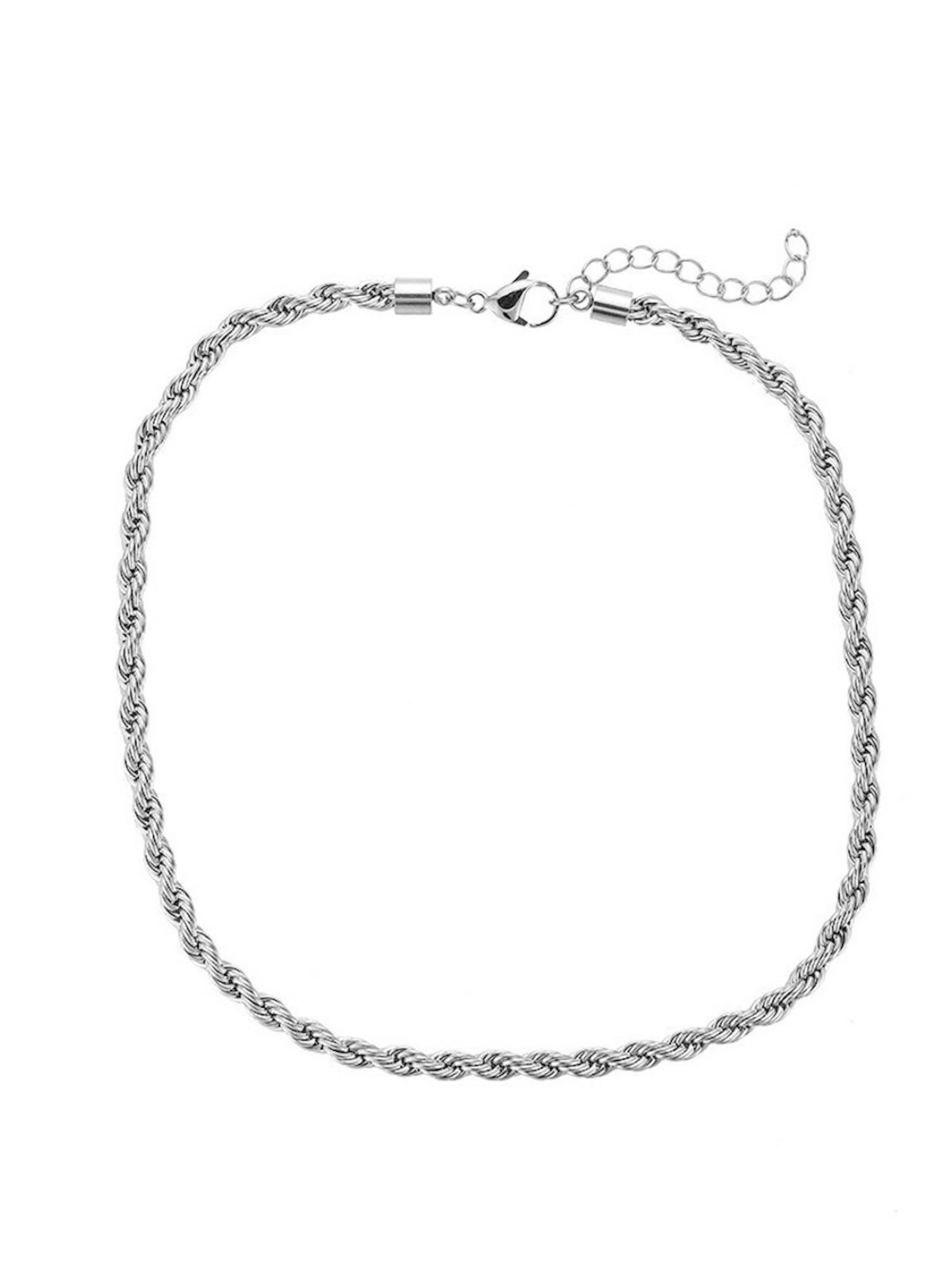 Cala Rose Necklace 'ROPE' in Silver: front