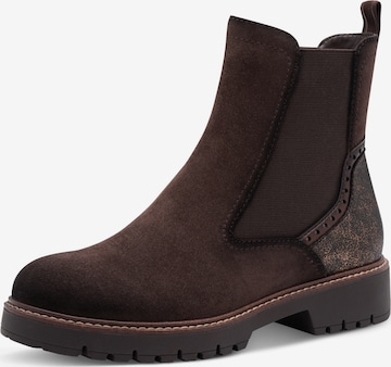 Tamaris Chelsea čižmy - Hnedá: predná strana