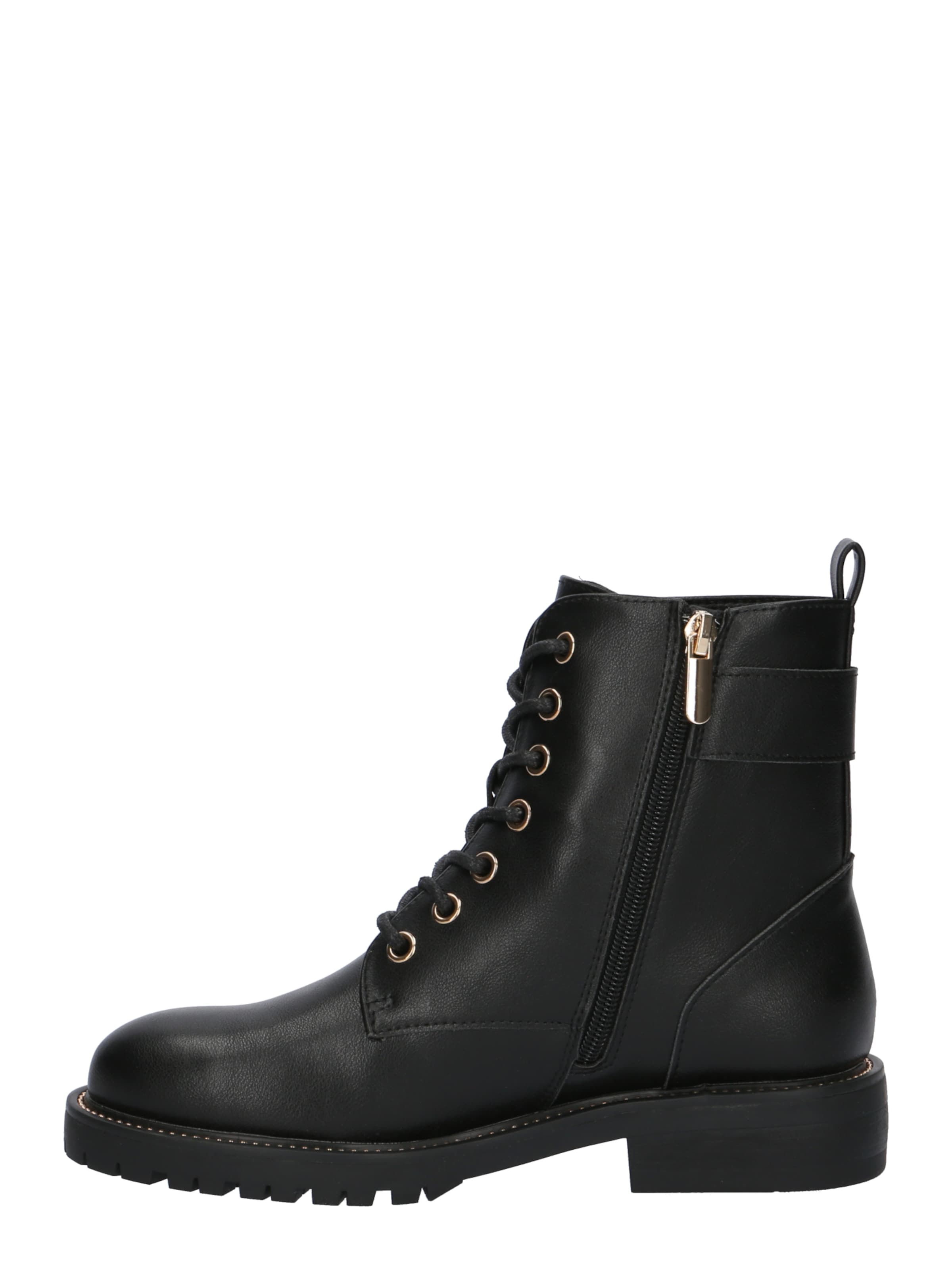 ABOUT YOU Fűzős rövid szárú csizmák 'Finja' - fekete