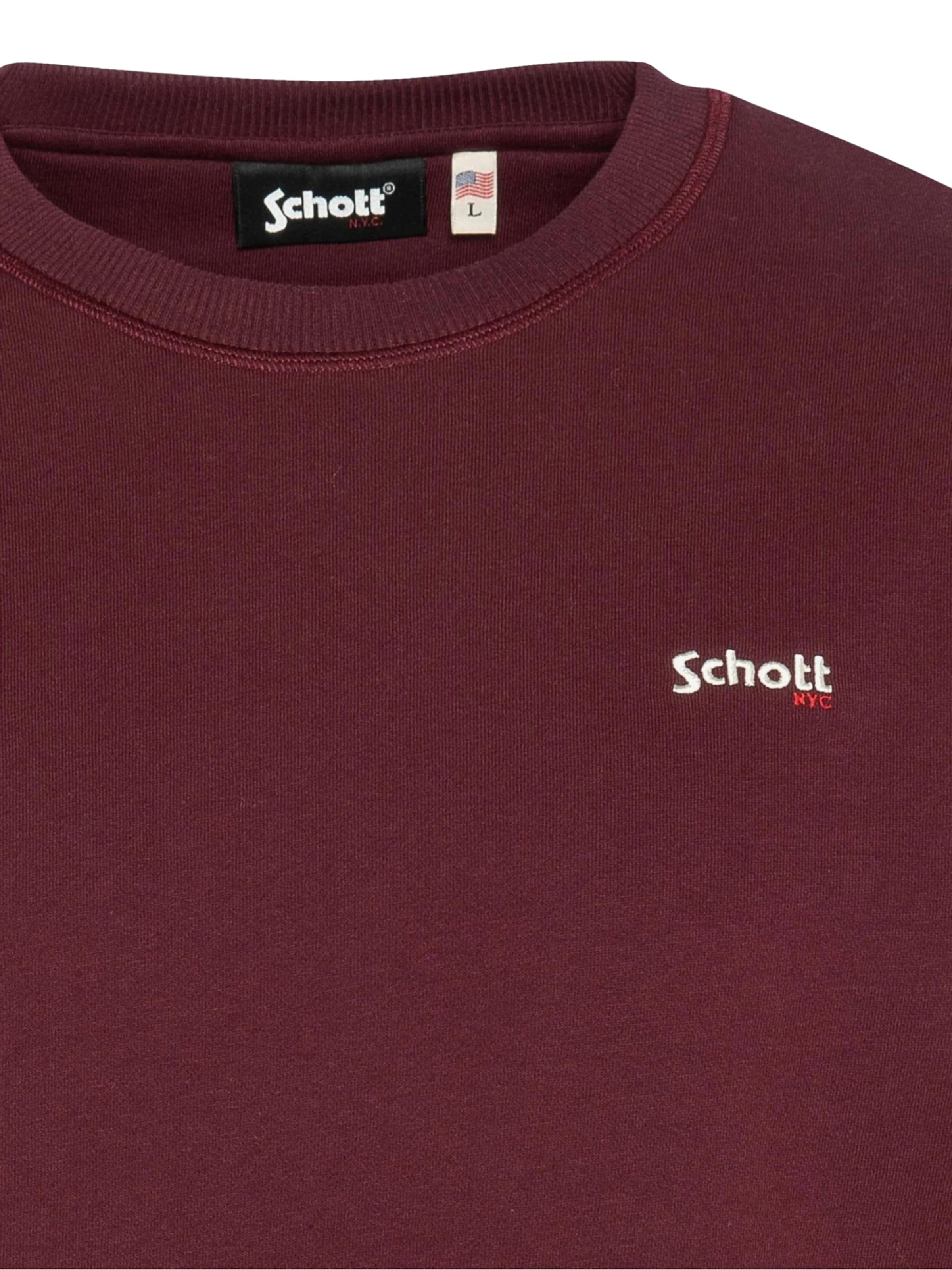 Schott NYC Sweatshirt in Red