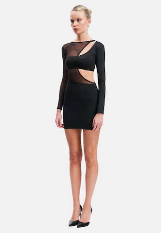 OW Collection Cocktailjurk in Zwart
