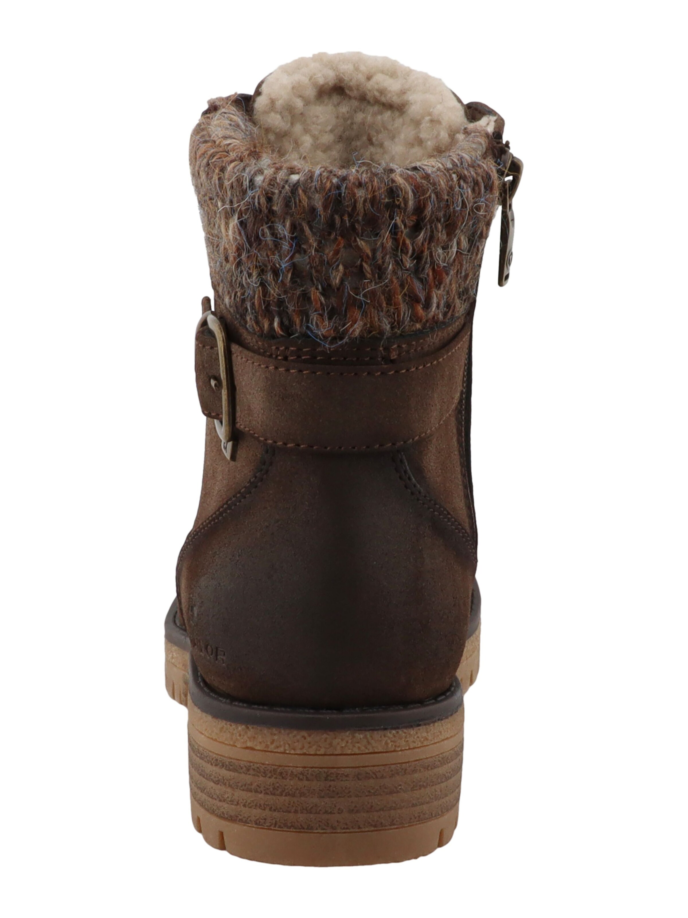 Bottines à lacets TOM TAILOR en marron