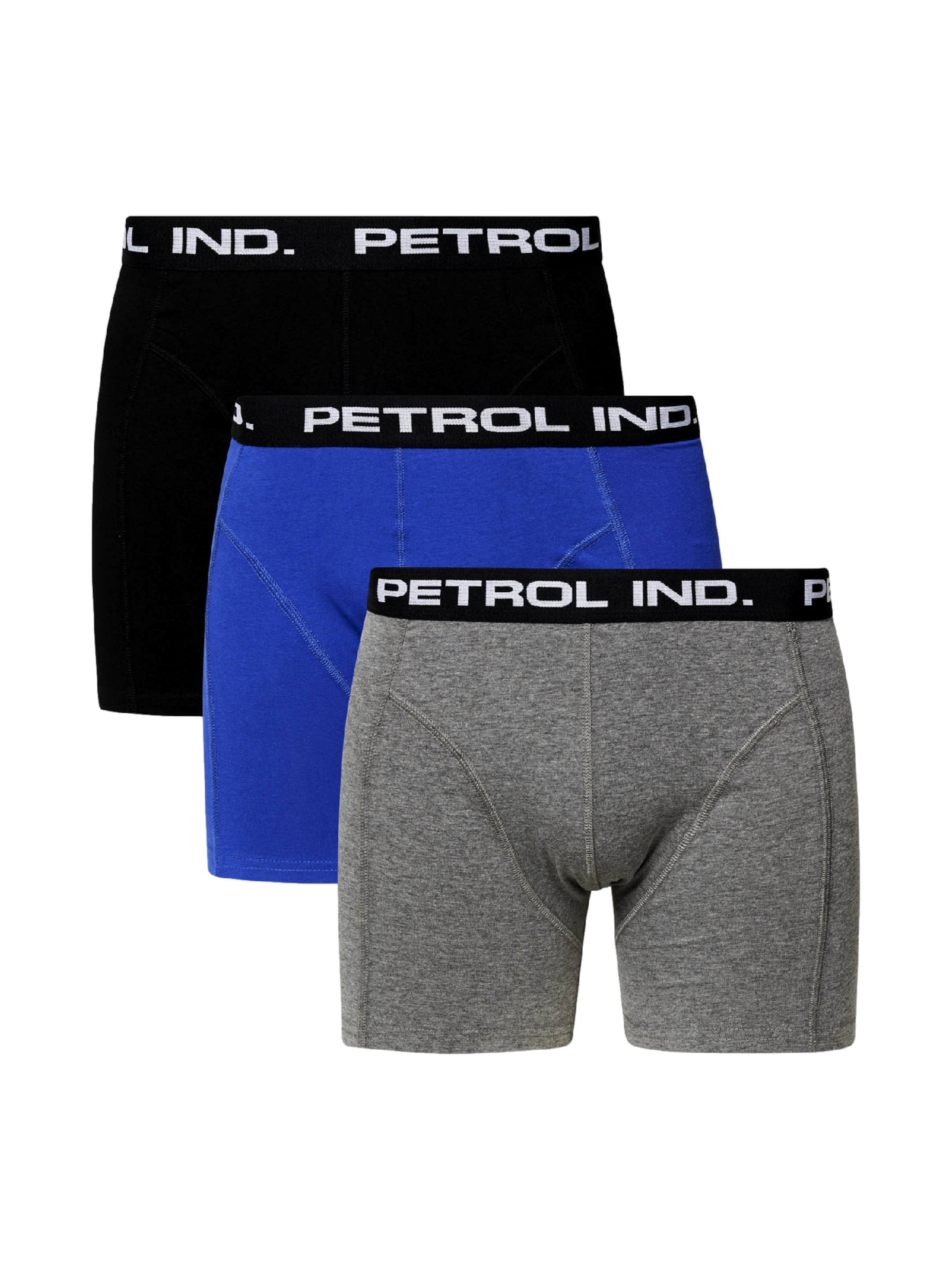 Petrol Industries - Calzoncillo boxer en azul: frente