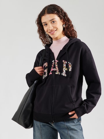 GAP Sweatjacka 'HERITAGE' i svart: framsida