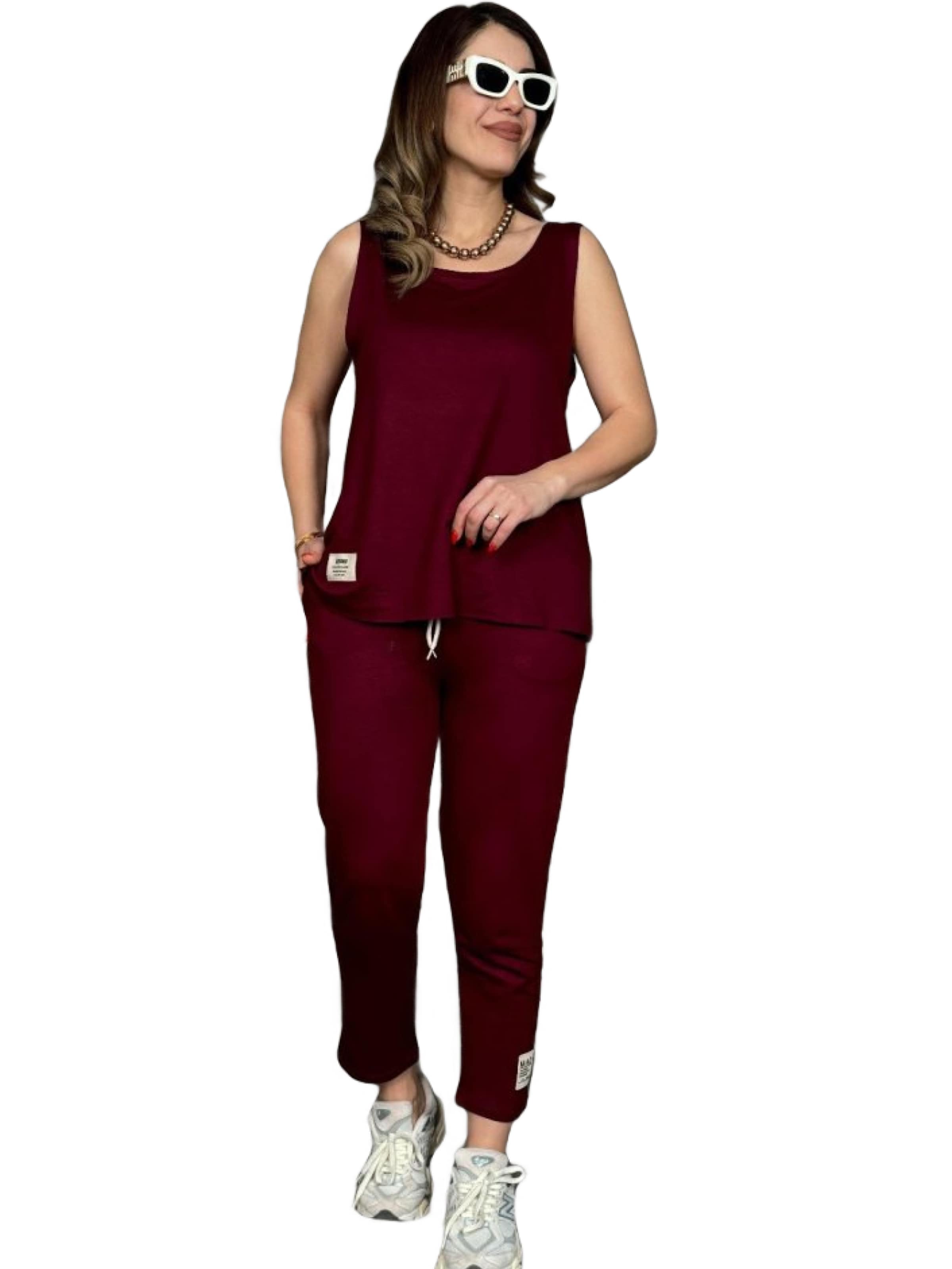 JANE's Pantsuit in Red: front