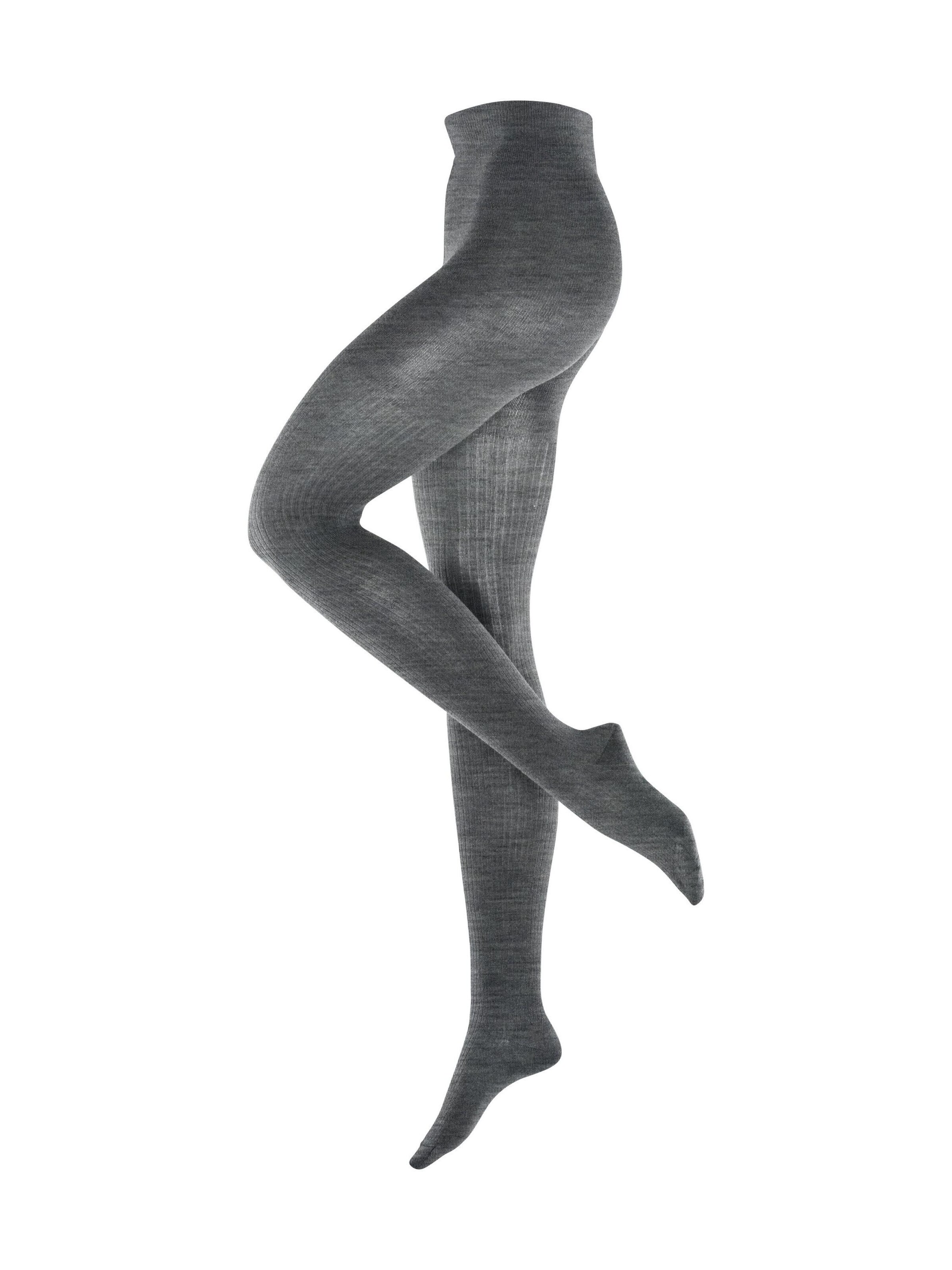 BURLINGTON Strumpfhose 'Rib Couture'‌‌‌‌‌‌‌‌ in Grau: Vorderseite