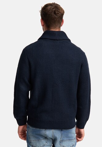 INDICODE JEANS Gebreid vest ' Brandox ' in Blauw