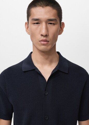 MANGO MAN Regular fit Button Up Shirt 'Lino-H' in Blue