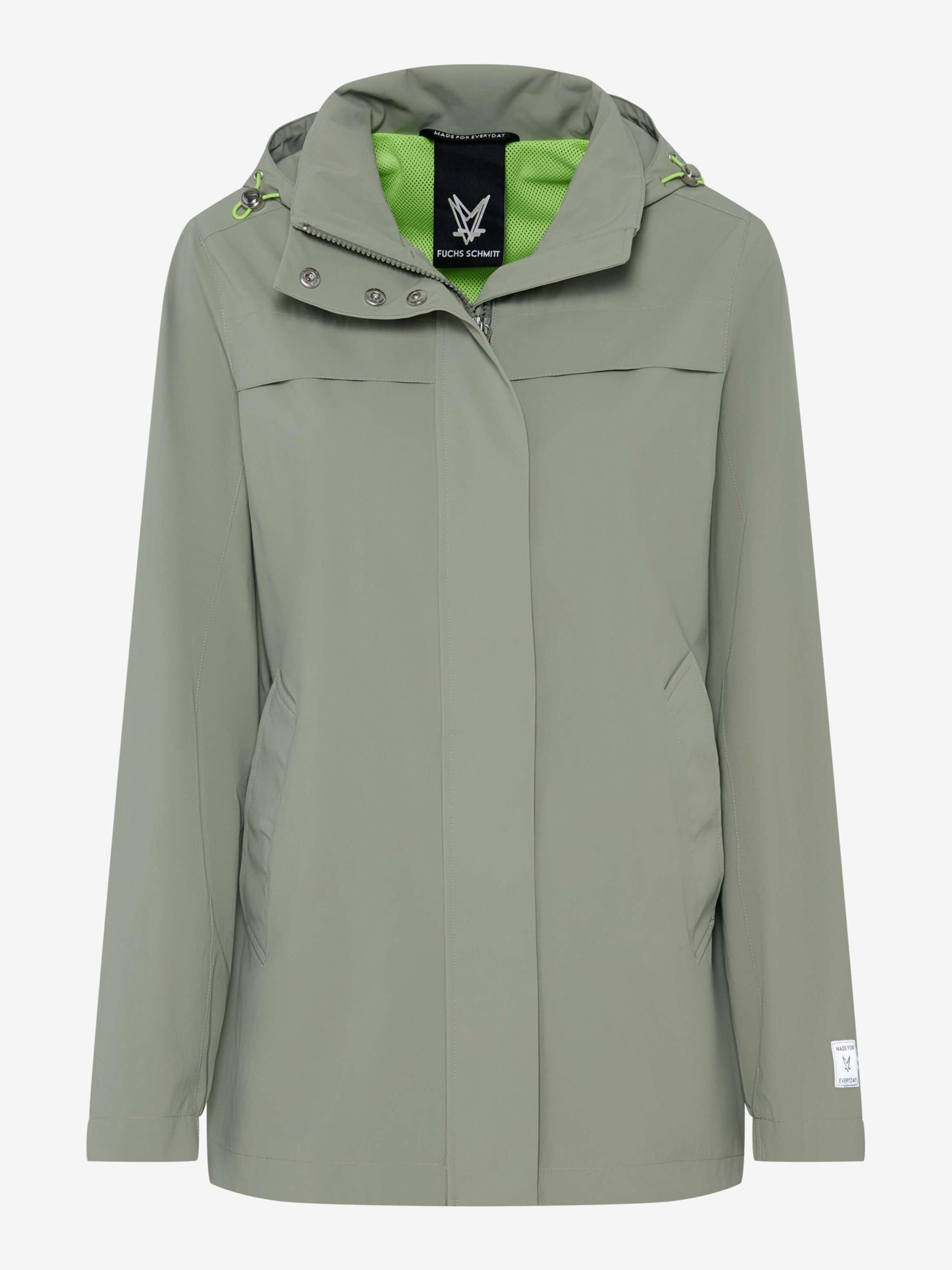 Fuchs Schmitt Übergangsjacke 'Regenjacke Delft'‌‌ in S in schilf, Produktansicht