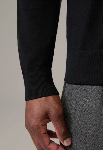 STRELLSON Knit Cardigan 'Marek' in Black