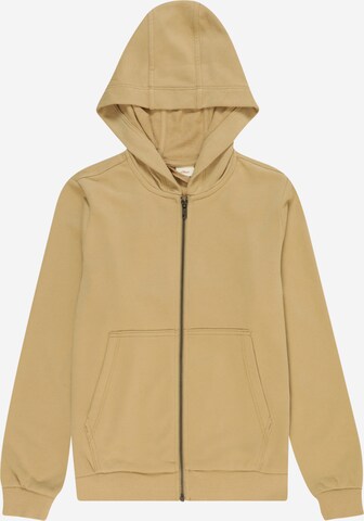 s.Oliver Zip-Up Hoodie in Brown: front