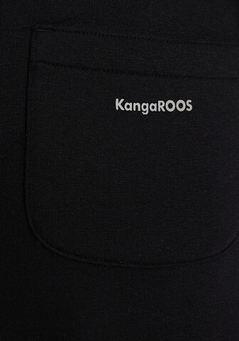 KangaROOS Wide Leg Hose in Schwarz