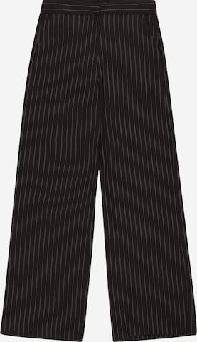 LMTD Szeroka nogawka Spodnie 'RIN' w kolorze czarny: przód