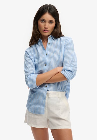 Superdry & Co Bluse in Blau: Vorderseite