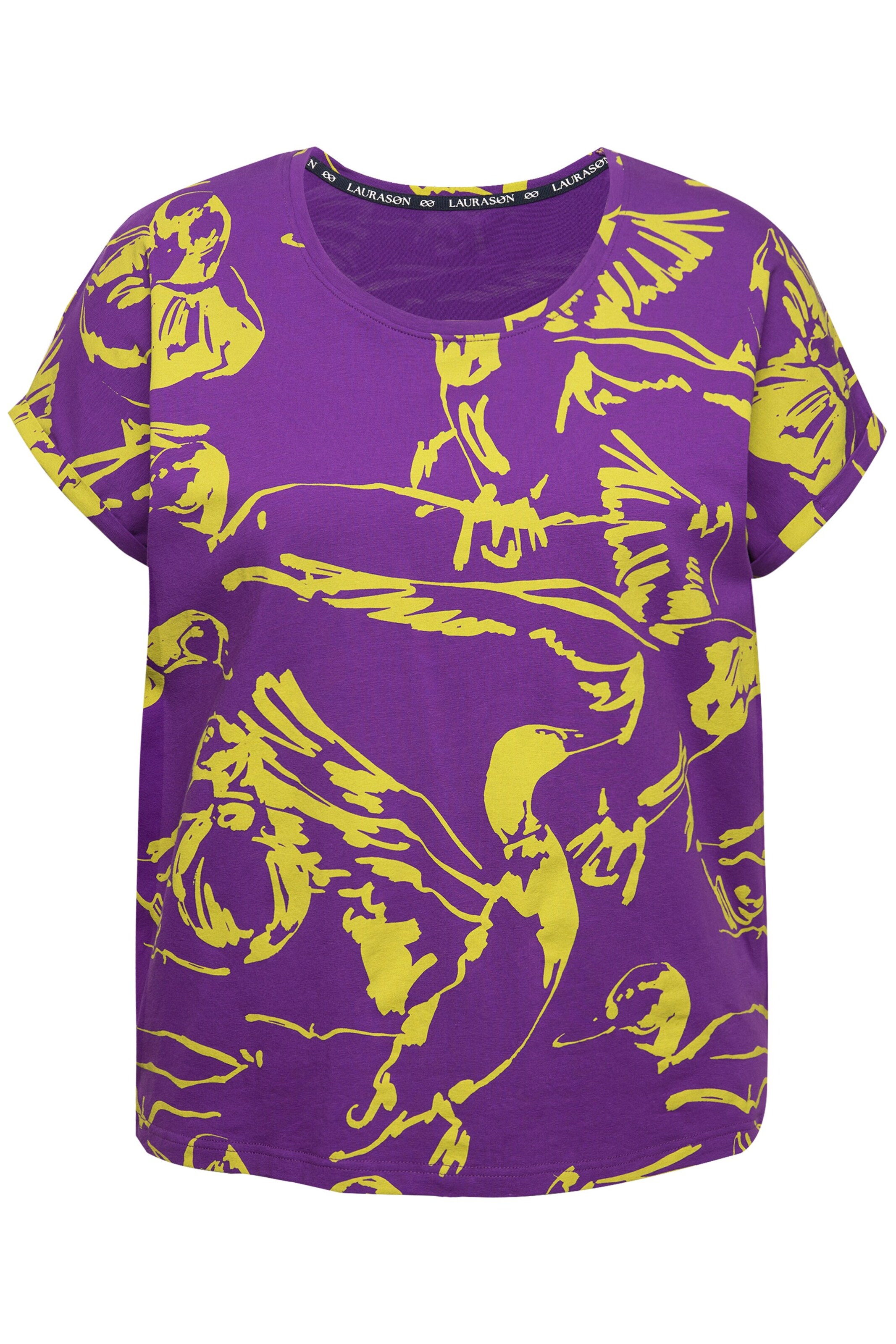 T-shirt LAURASØN en violet : devant