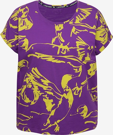 T-shirt LAURASØN en violet : devant