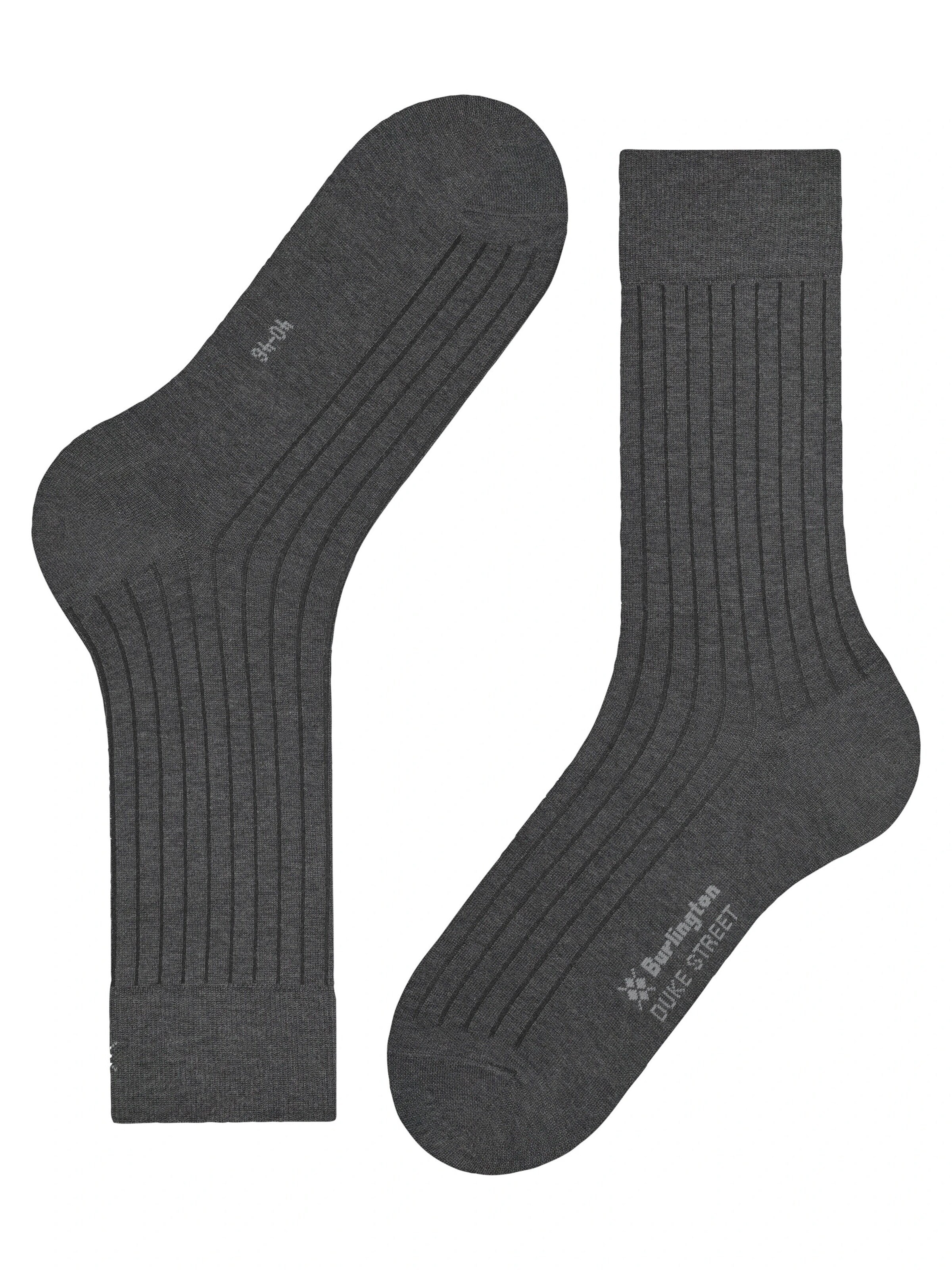 BURLINGTON Socks 'Duke Street' in Grey
