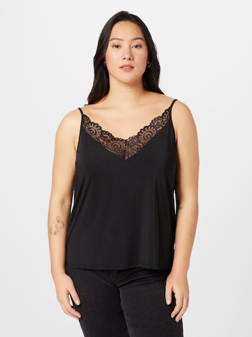 ABOUT YOU Curvy Top 'Shelly' in Black: front