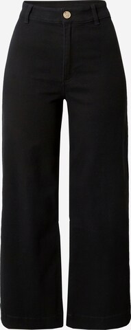 Monki Wide leg Broek in Zwart: voorkant