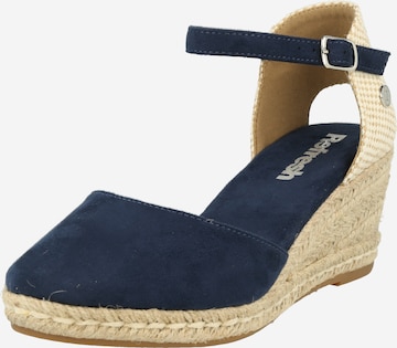 Refresh Sandalen met riem in Blauw: voorkant