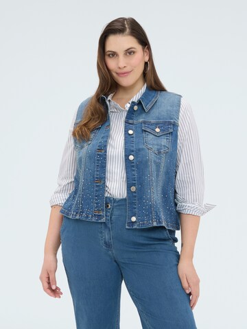 Gilet Fiorella Rubino en bleu