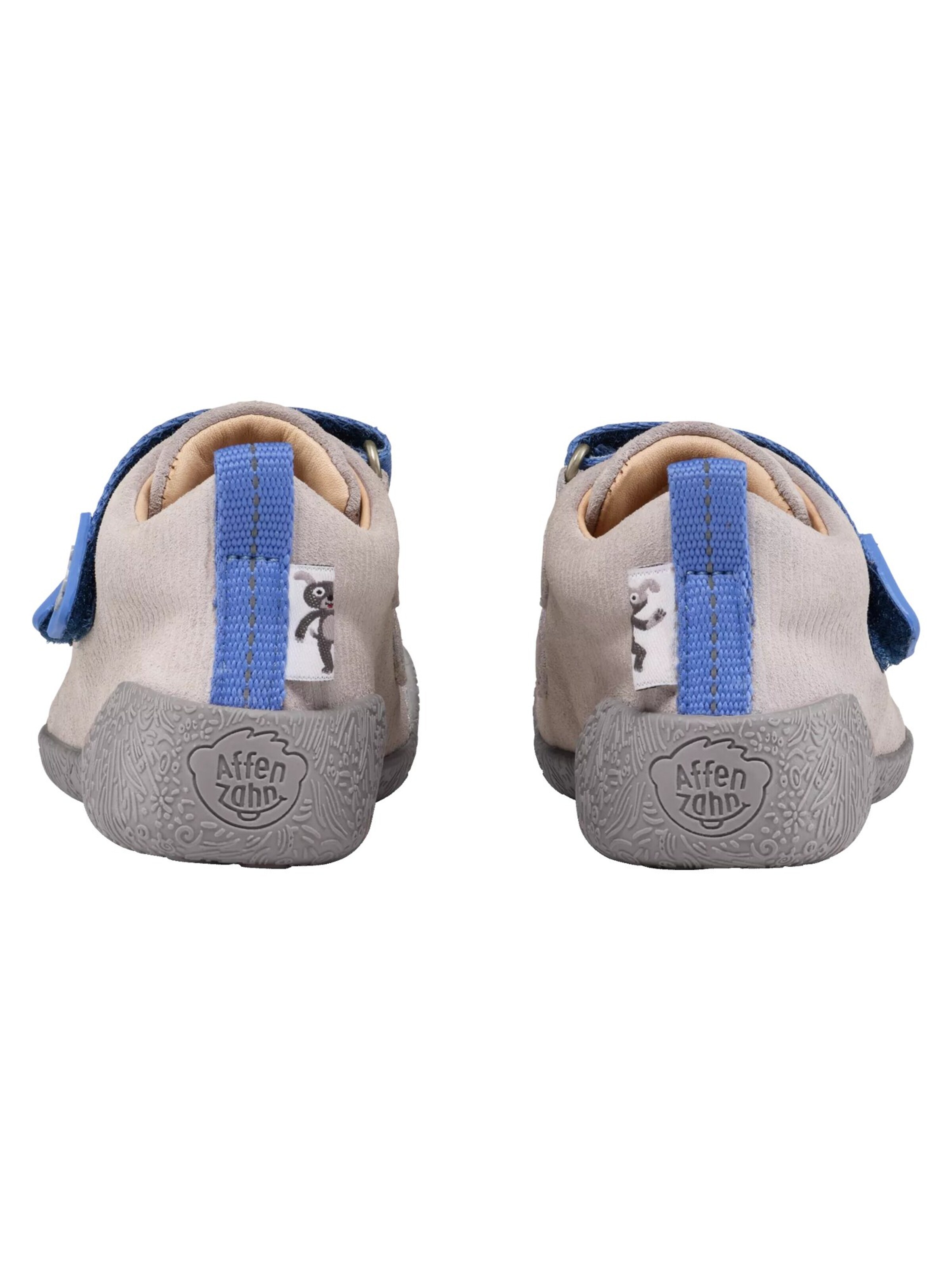 Affenzahn First-Step Shoes 'Lauflernschuh Leder Walky' in Grey