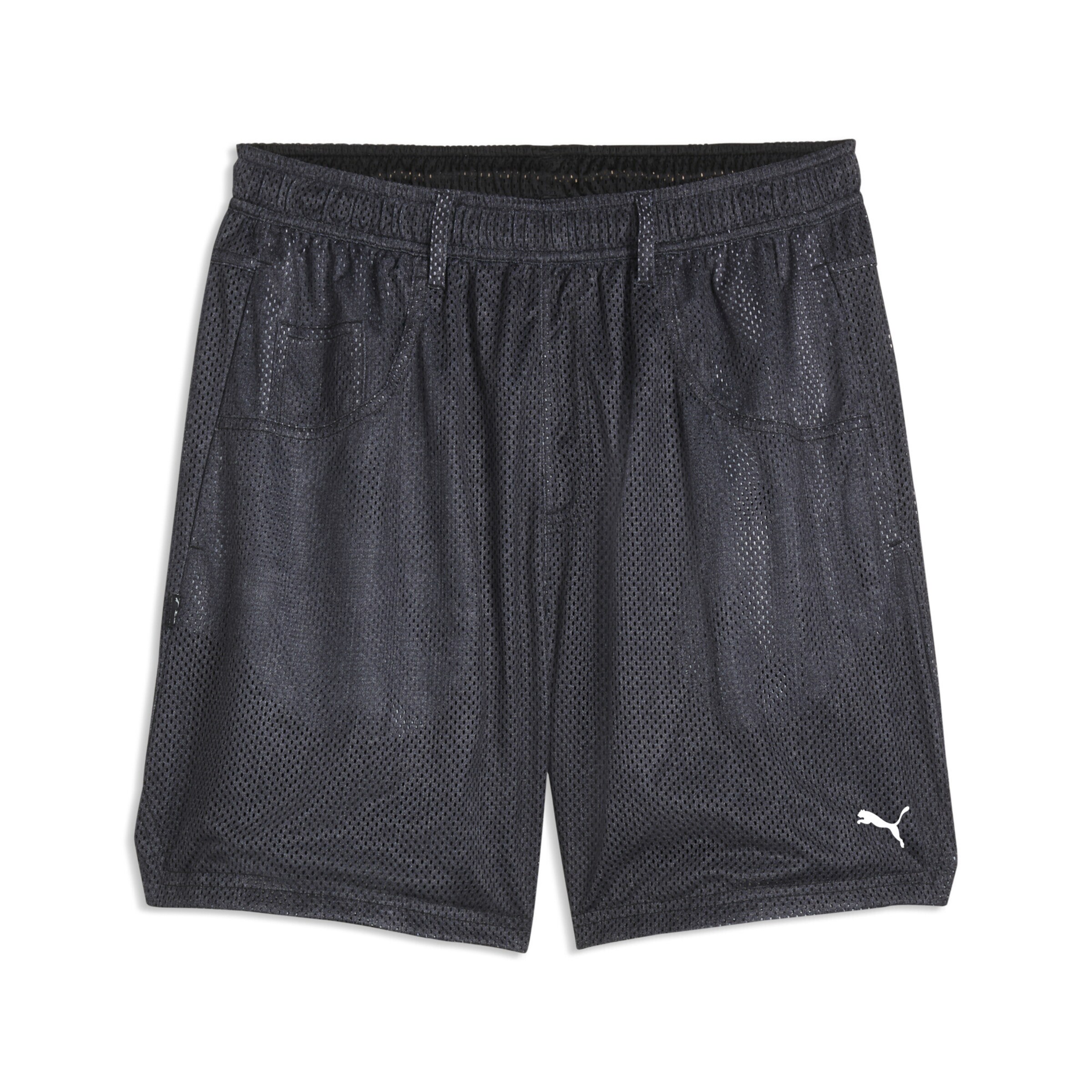 PUMA Regular Sportbroek in Grijs: voorkant