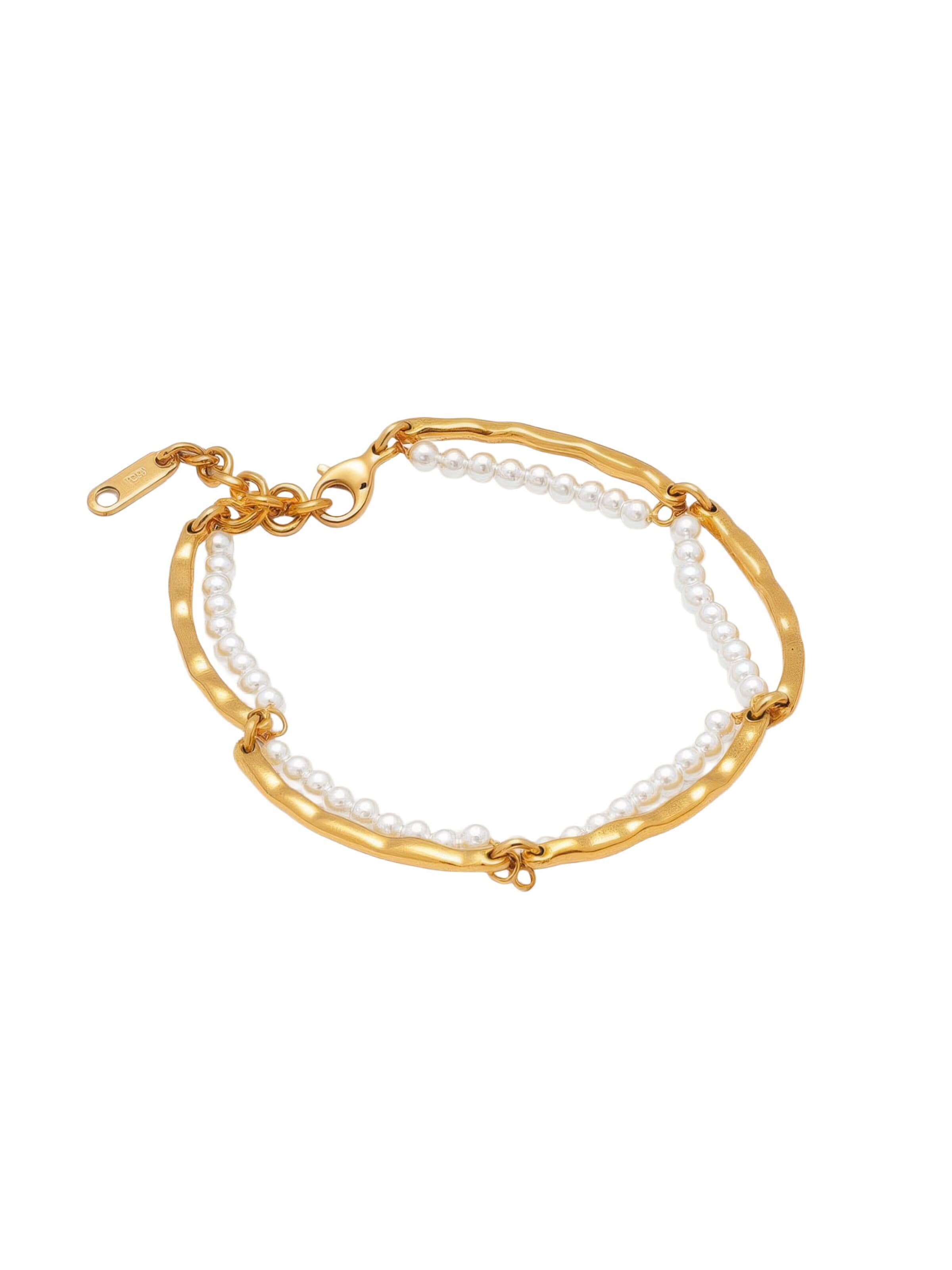 Nemomatheo Armband 'Elva'‌ in Beige: Vorderseite