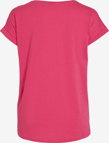 VILA T-Shirt 'Dreamers' in Pink